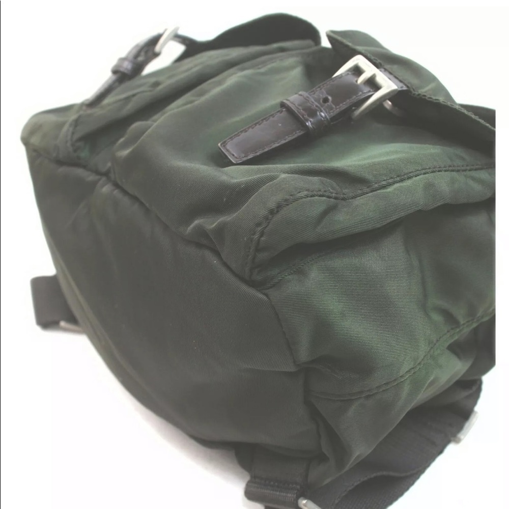 Prada Back Pack  Olive Nylon 839637 - Picture 6 of 16